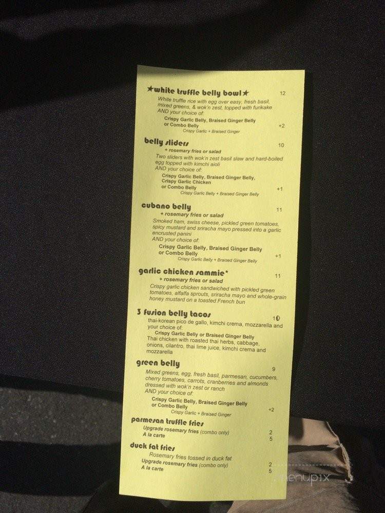 Belly Flop - Los Angeles, CA menu_pic