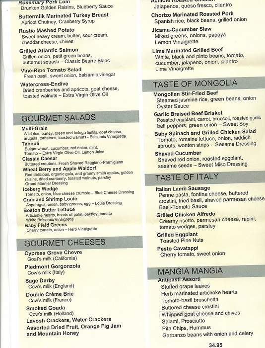 Grand Reserve Club - Los Angeles, CA menu_pic
