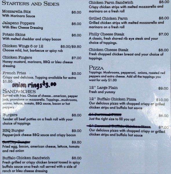 Bull Shooters - Philadelphia, PA menu_pic