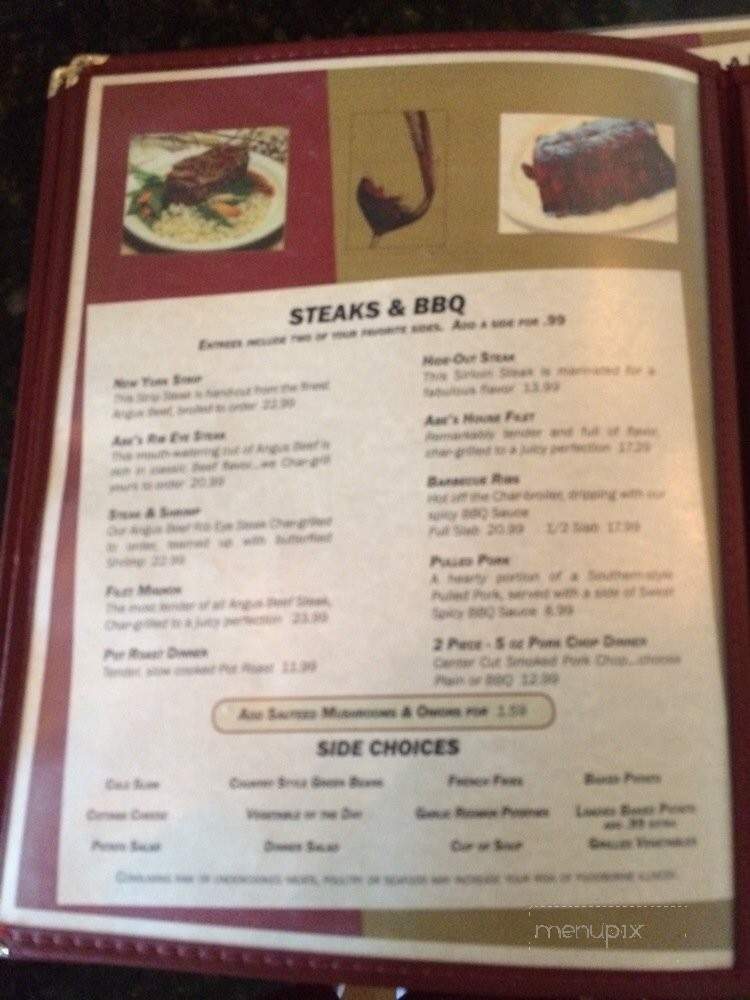 Abe's Hideout and Saloon - Mechanicsburg, IL menu_pic