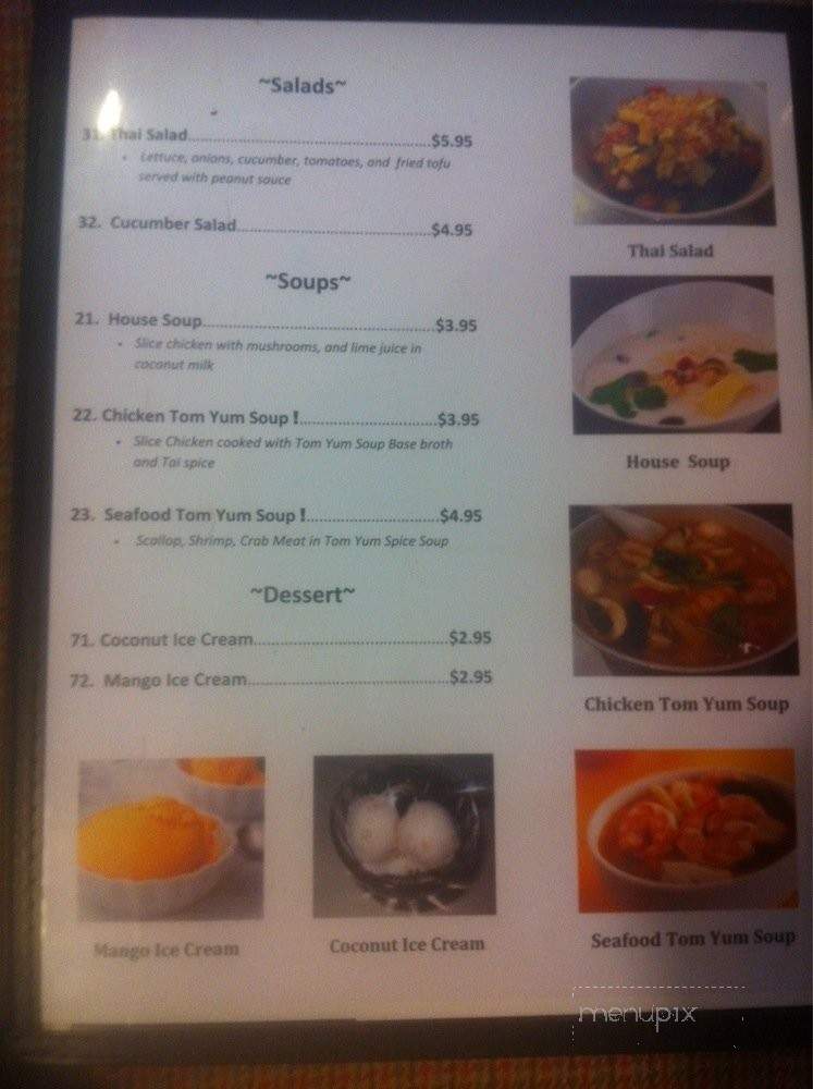 Thai Cafe - Valdosta, GA menu_pic