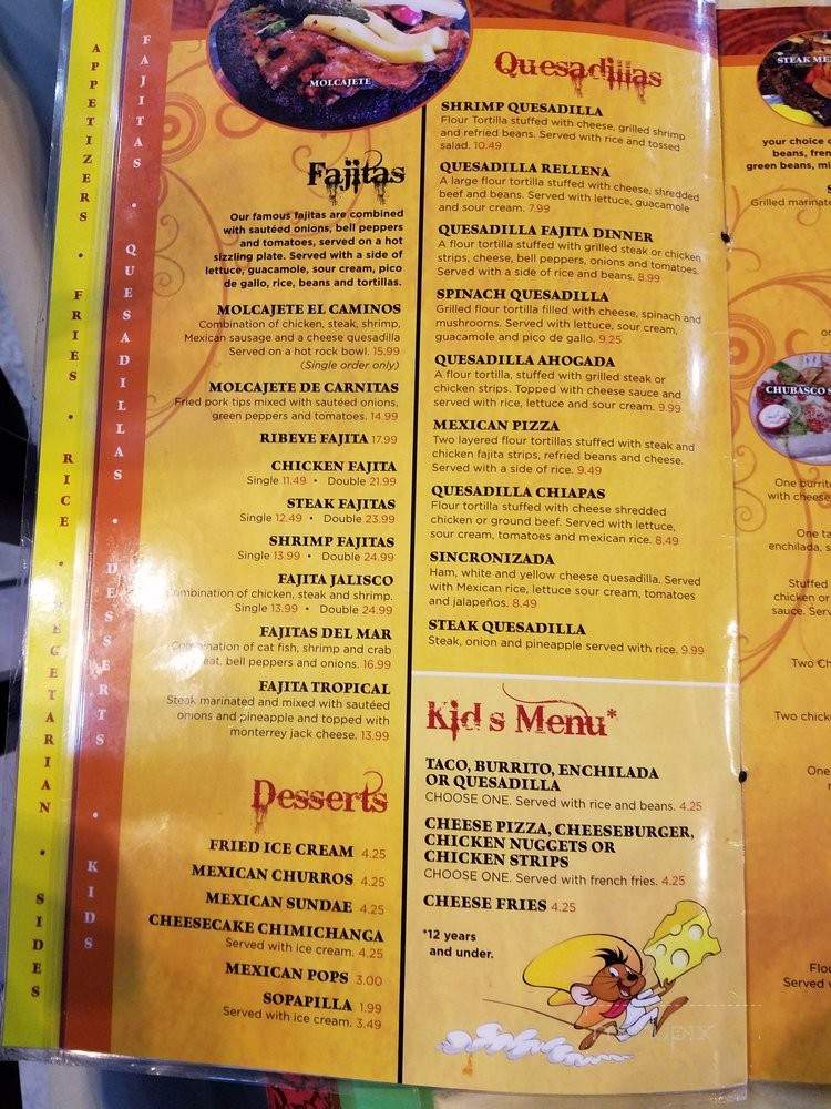 El Camino's - Brandenburg, KY menu_pic