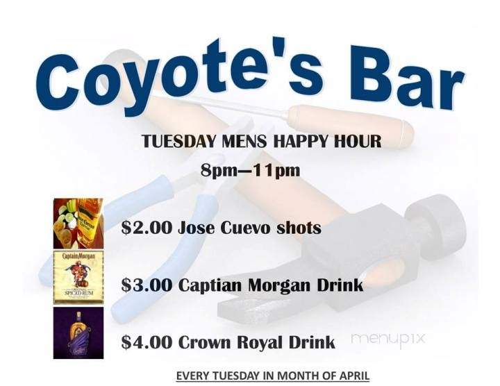 /250817454/Coyotes-Bar-Menu-Baytown-TX - Baytown, TX