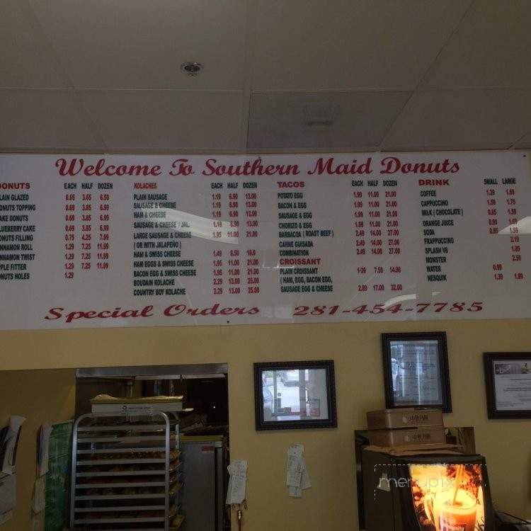 /250759119/Southern-Maid-Donut-Menu-Humble-TX - Humble, TX