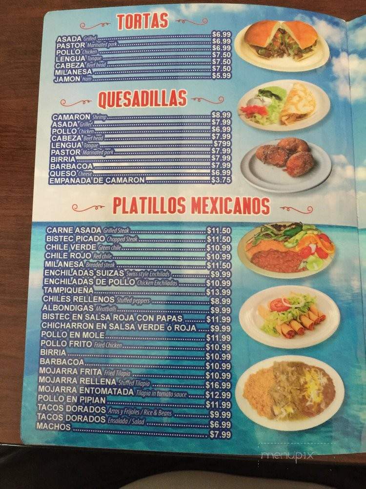 Restaurante Playa De Acapulco - Lynwood, CA menu_pic