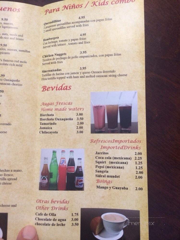 La Asuncion - Inglewood, CA menu_pic