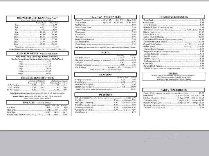 Kinsey's Corner - Atwater, OH menu_pic