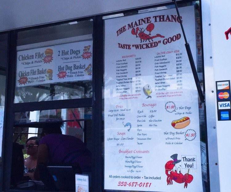 The Maine Thang - Ocala, FL menu_pic