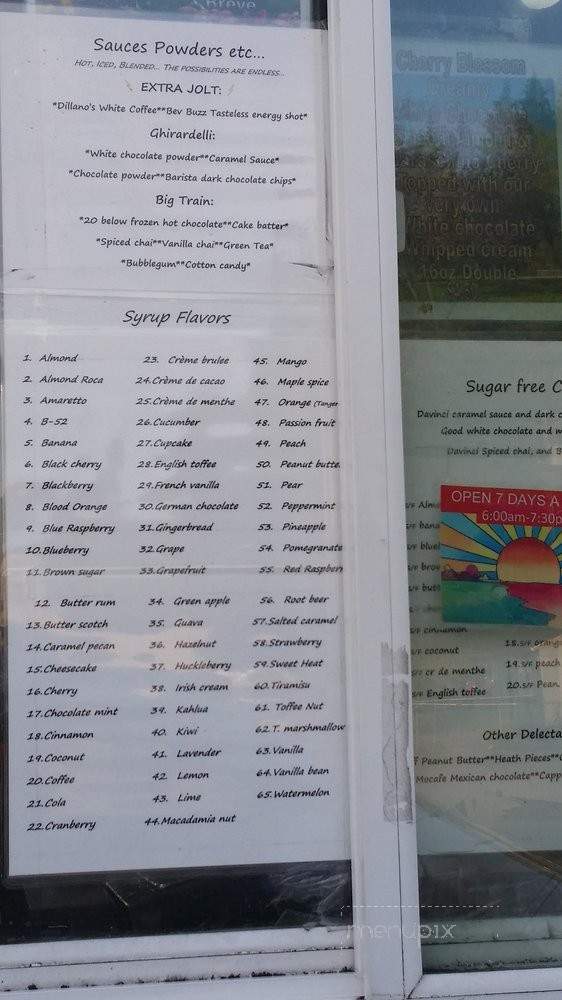 Consistent Cups - Aberdeen, WA menu_pic