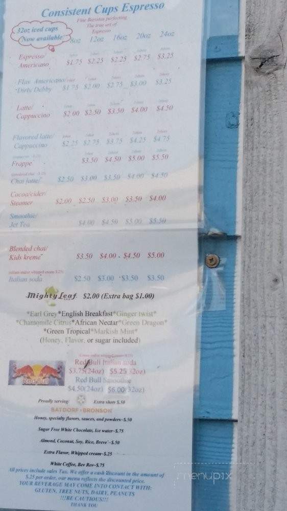 Consistent Cups - Aberdeen, WA menu_pic