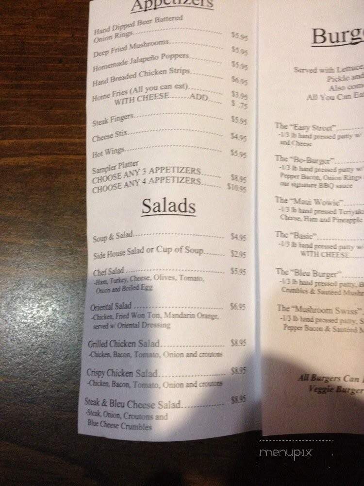 Easy Street Bar & Grill - Vancouver, WA menu_pic