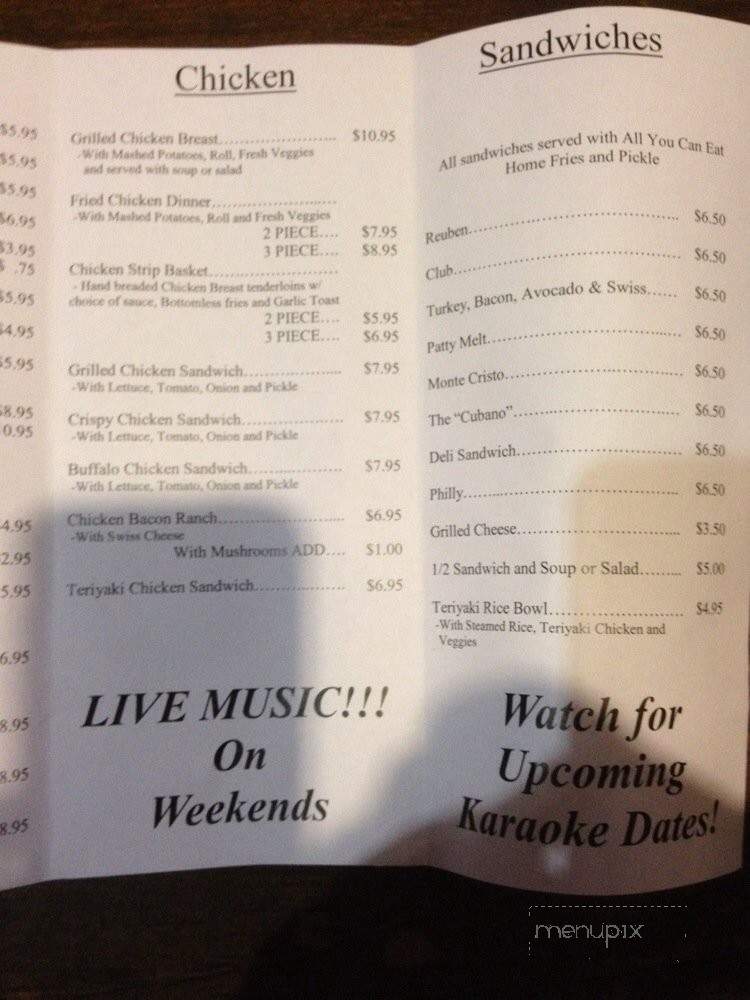 Easy Street Bar & Grill - Vancouver, WA menu_pic