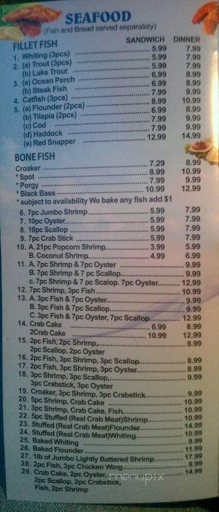 Mid Atlantic Seafood - Milford Mill, MD menu_pic