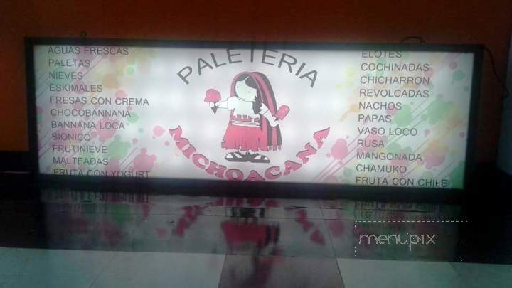 Paleteria Michoacana - Grapevine, TX menu_pic