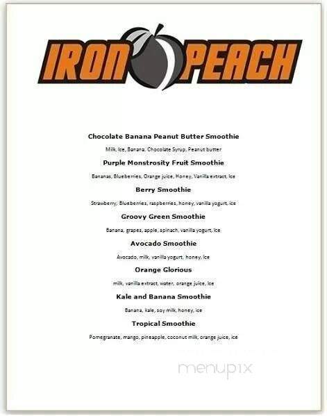 The Iron Peach - Warner Robins, GA menu_pic