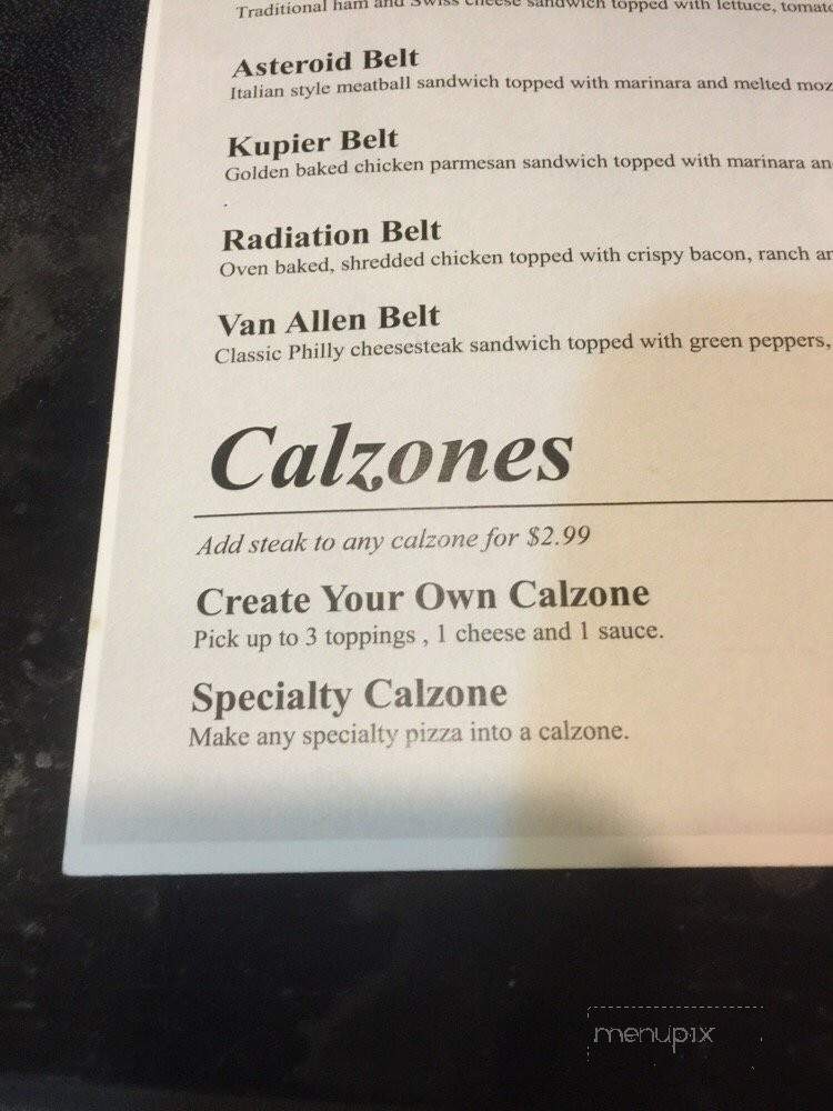 Cosmic Pizza - Louisville, KY menu_pic