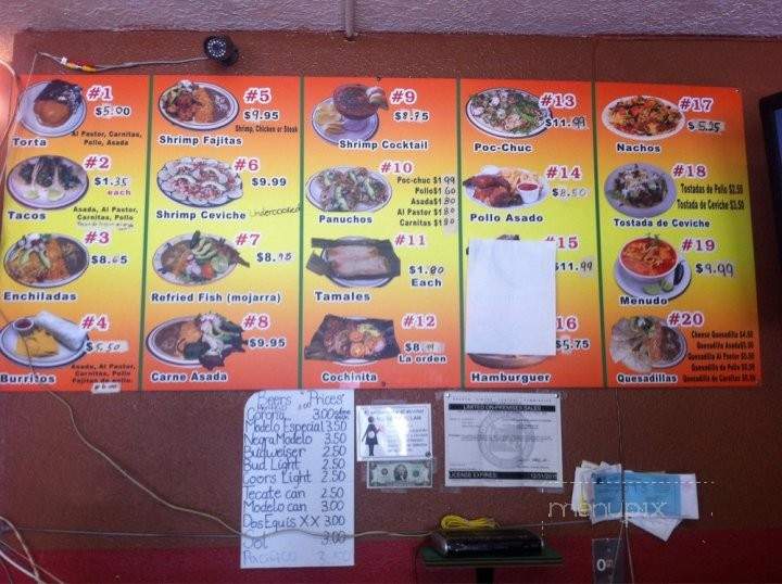 Taqueria Serralta - Portland, OR menu_pic