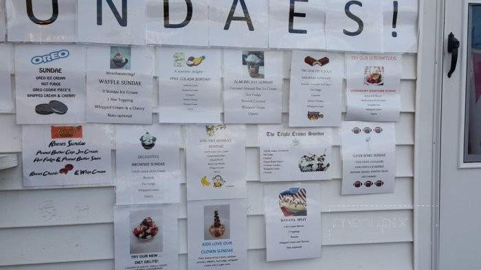 Chevys Ice Cream - Bellingham, MA menu_pic