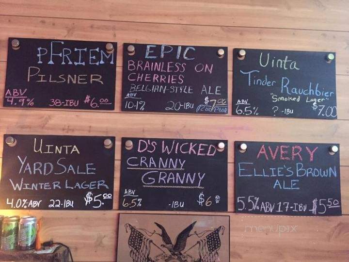 Wook's Craft & Cork - West Richland, WA menu_pic