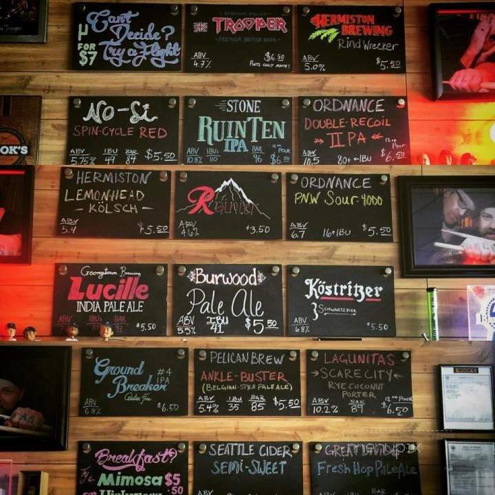 Wook's Craft & Cork - West Richland, WA menu_pic