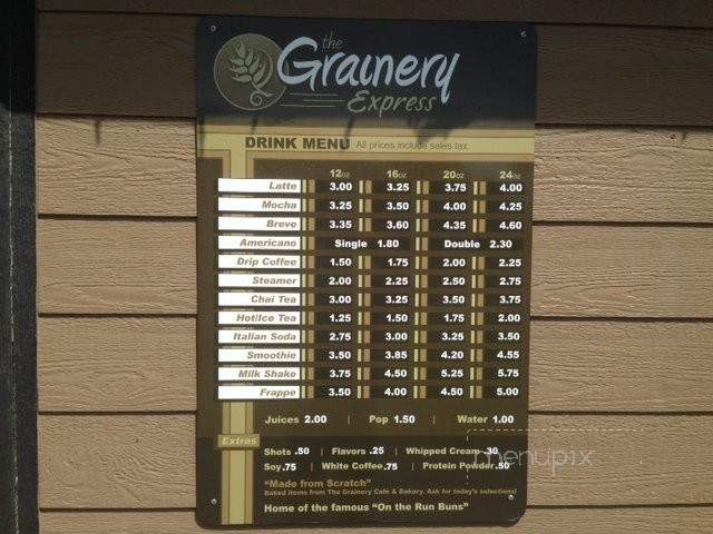 Grainery Express - Quincy, WA menu_pic