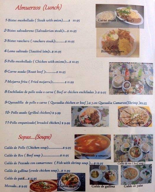 Reina's Restaurant - Oakland, CA menu_pic