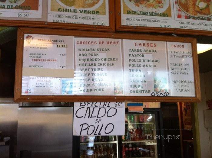 Three Brothers Tacos - Newark, CA menu_pic
