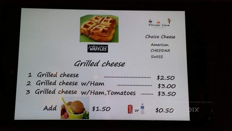 Frozen Cave - San Marcos, TX menu_pic