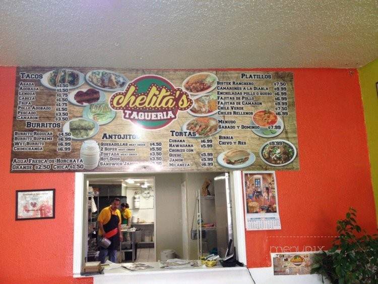 Chelitas Taqueria - Fresno, CA menu_pic