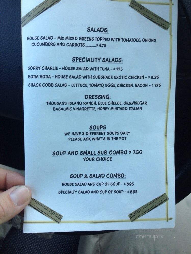 Lantana Subshack - Lantana, FL menu_pic
