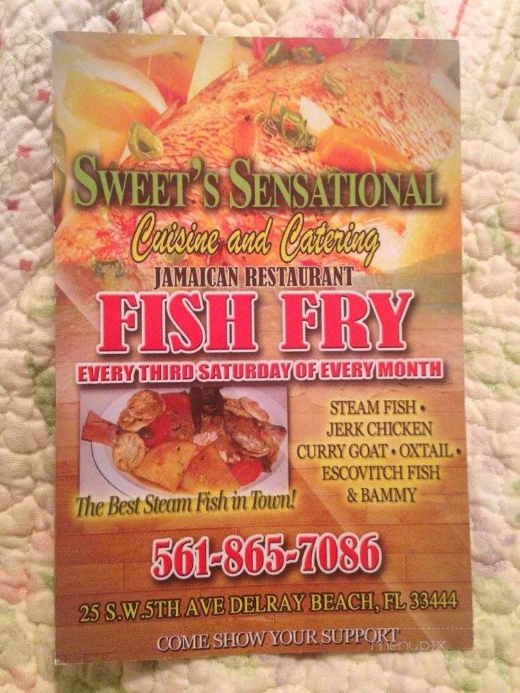 Sweet's Sensational - Delray Beach, FL menu_pic