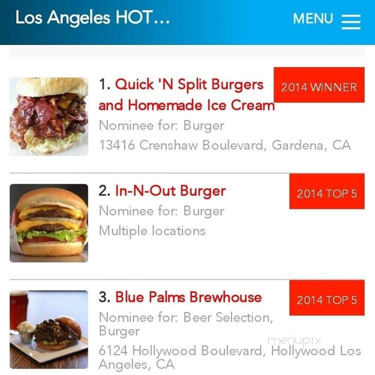 Quick N Split Burgers and Homemade Ice Cream - Hawthorne, CA menu_pic