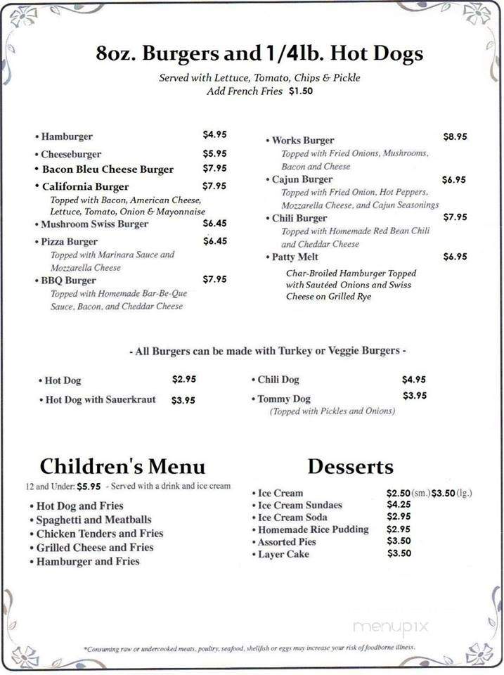 Tom's Country Kitchen - Mountainhome, PA menu_pic