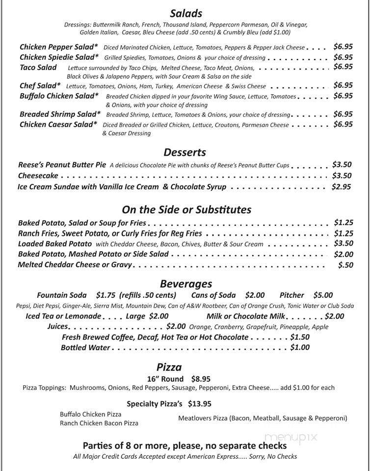 Brackney Inn - Brackney, PA menu_pic