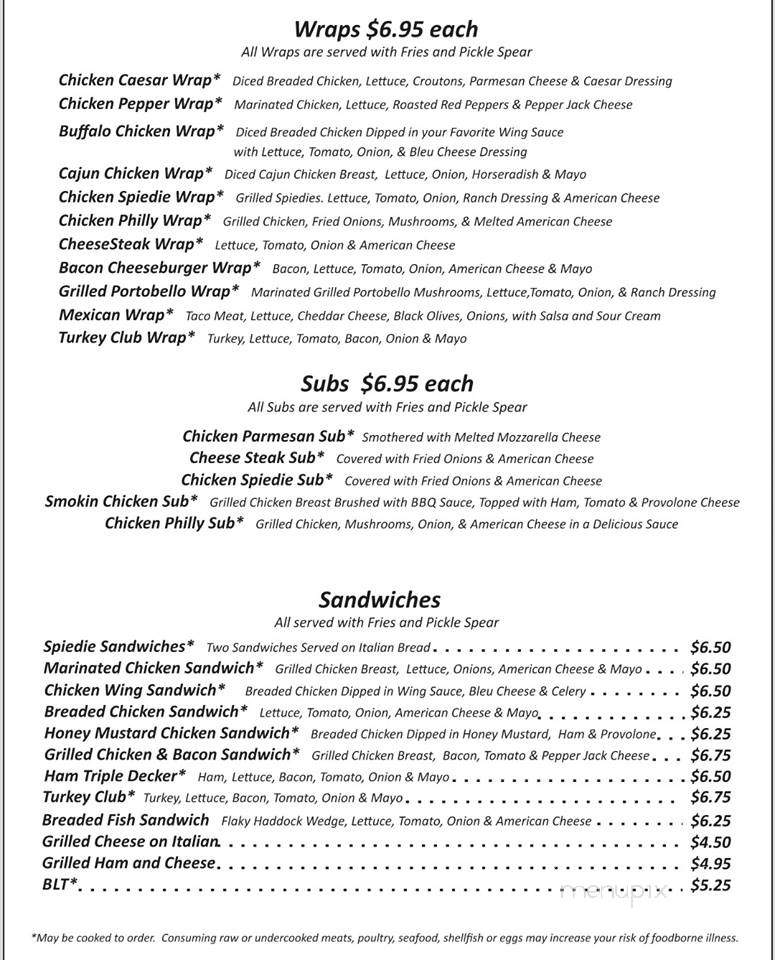 Brackney Inn - Brackney, PA menu_pic
