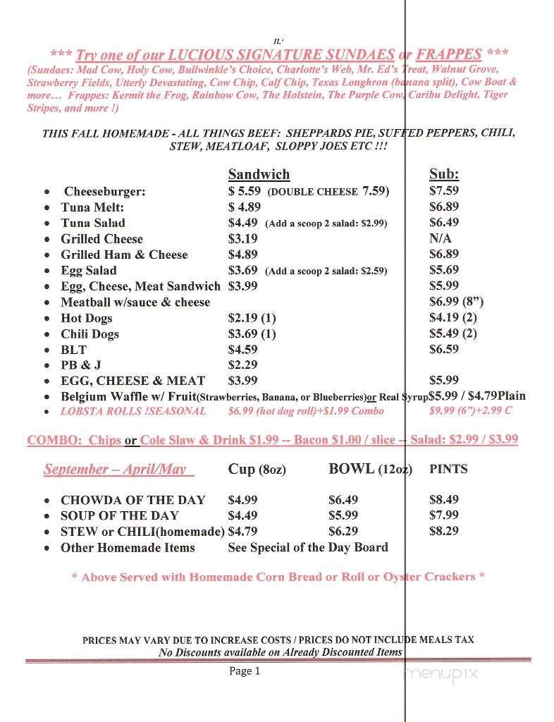 Everyday's a Sundae - Brentwood, NH menu_pic