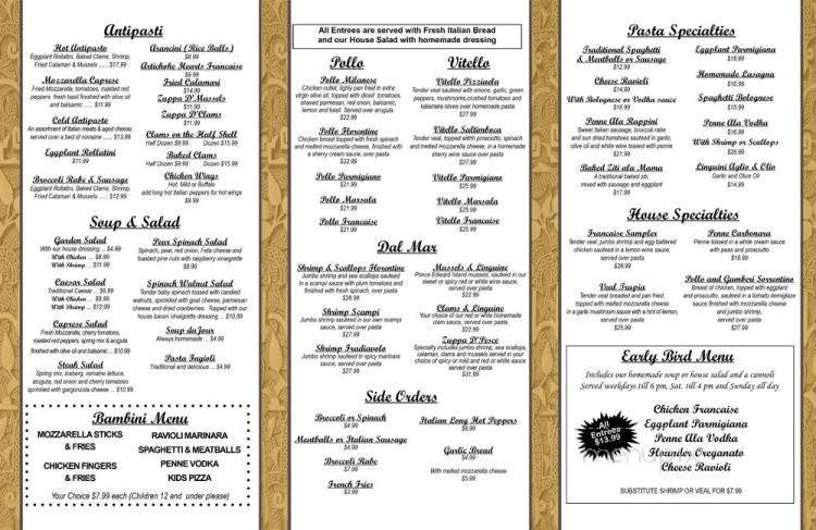 Il Forno Di Amici - Stafford Township, NJ menu_pic