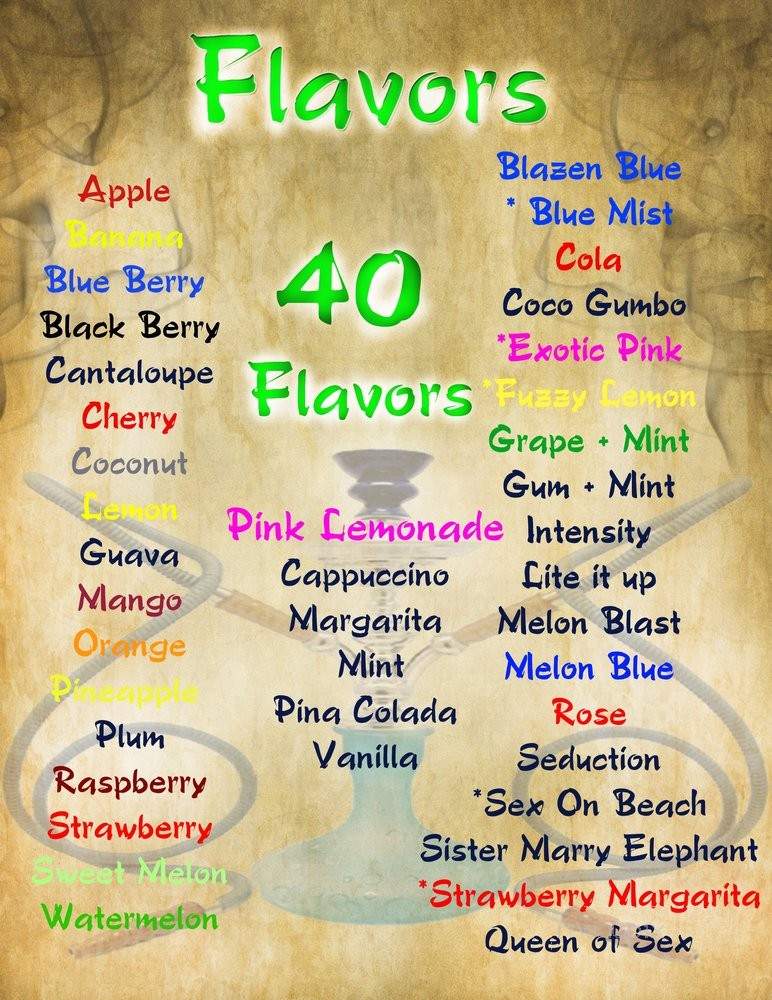 Safari Hookah - Nashville, TN menu_pic