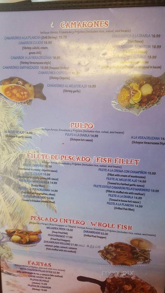 Mariscos Camaron Pelado - Goodyear, AZ menu_pic