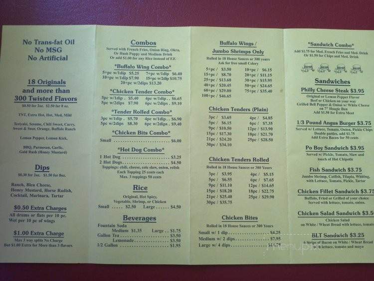 U Love Wings - Conyers, GA menu_pic