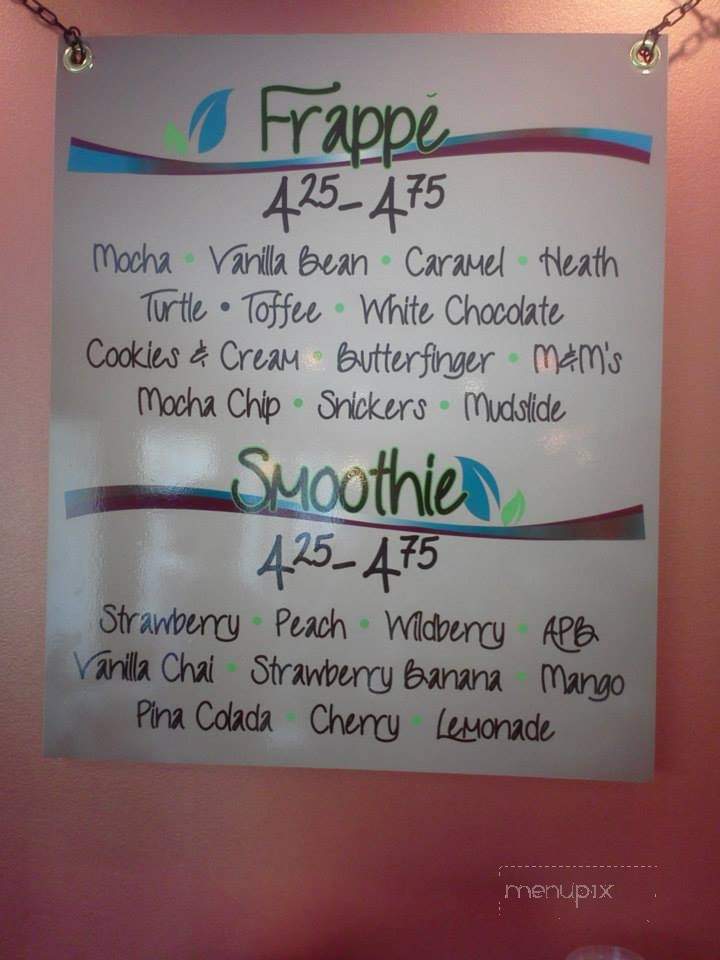 Hannah's Coffee House - Shelby, NC menu_pic