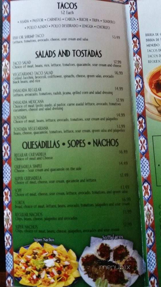 Taqueria Molcajetes - Santa Rosa, CA menu_pic