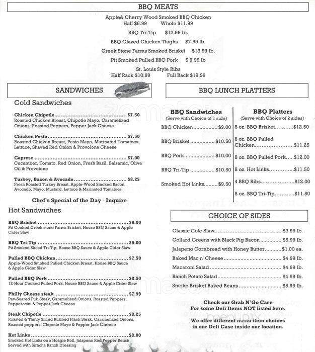 Tyler's Roadside BBQ - Petaluma, CA menu_pic