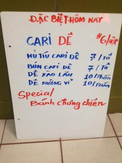 Bien Hoa Fast Food - Westminster, CA menu_pic