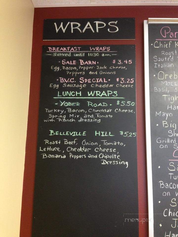 Taste of the Valley - Belleville, PA menu_pic