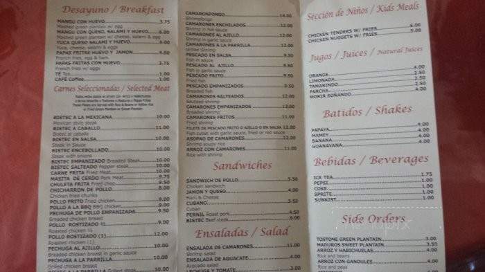 La Parada 2 - Sunset Park, NY menu_pic