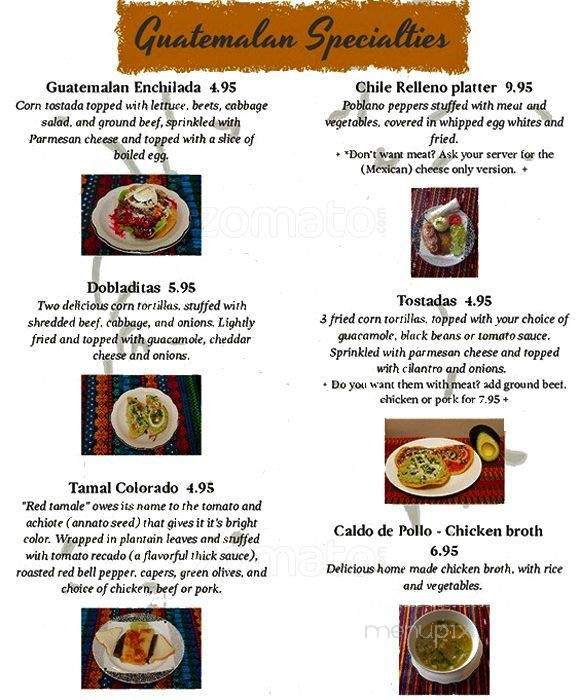 Antigua Mayan Grill - Watkins, CO menu_pic