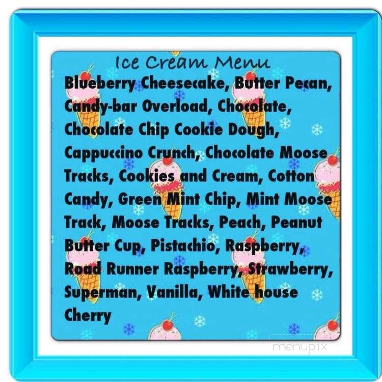 Ice Cream Heaven - New Kensington, PA menu_pic