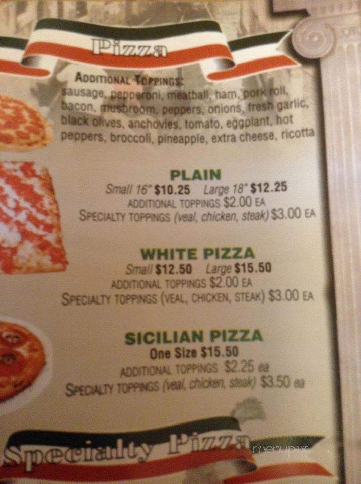 Bippy's Pizzeria - Seaside Park, NJ menu_pic