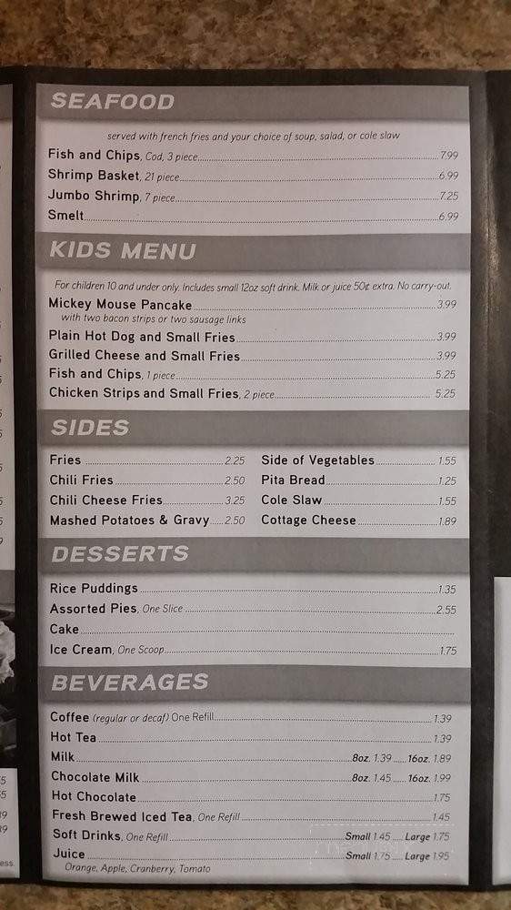 Franchesko's Coney Island - Garden City, MI menu_pic